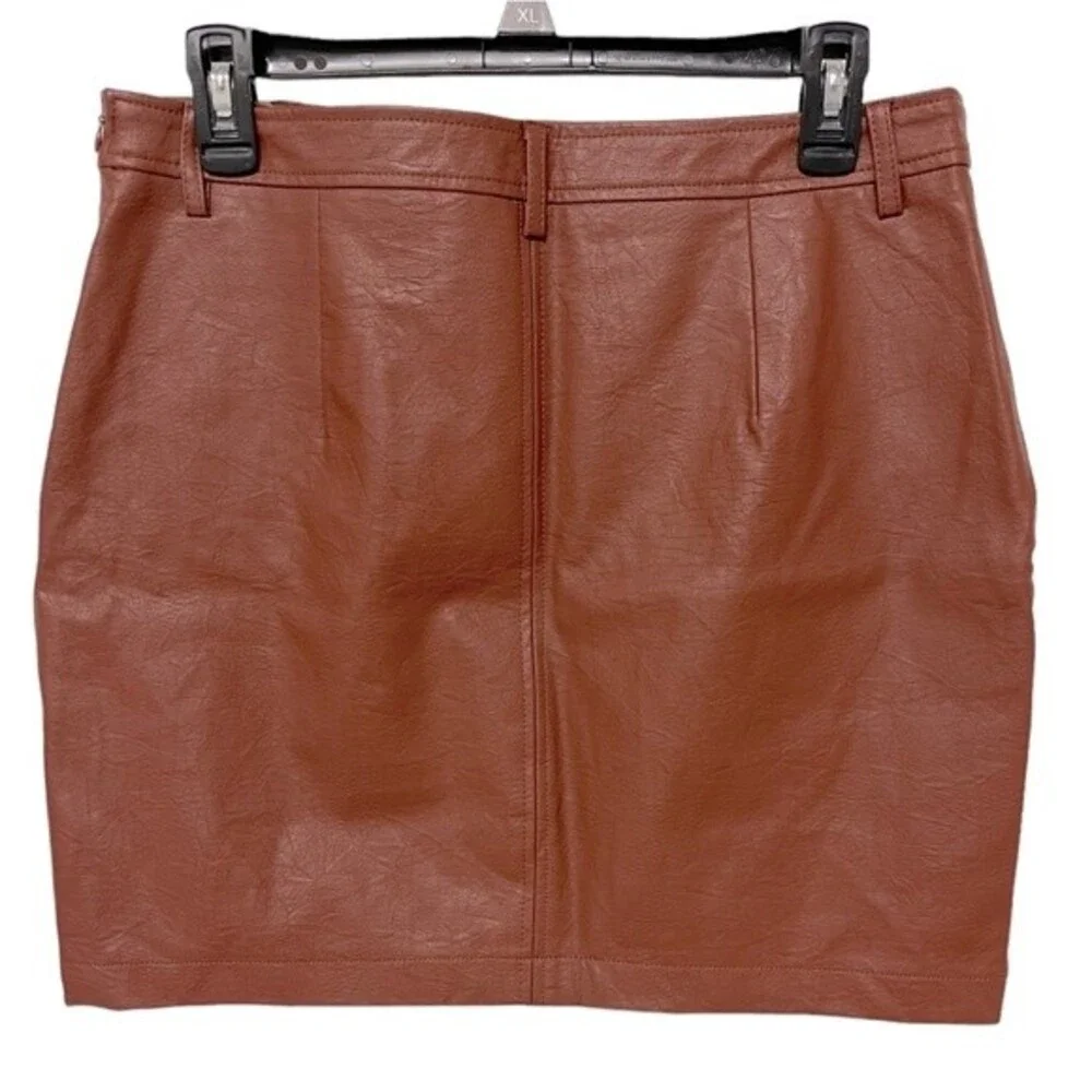 Stella Luce Faux Leather Mini Skirt
